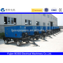 5-1500KW All engine brand diesel generator set 4 wheel trailer